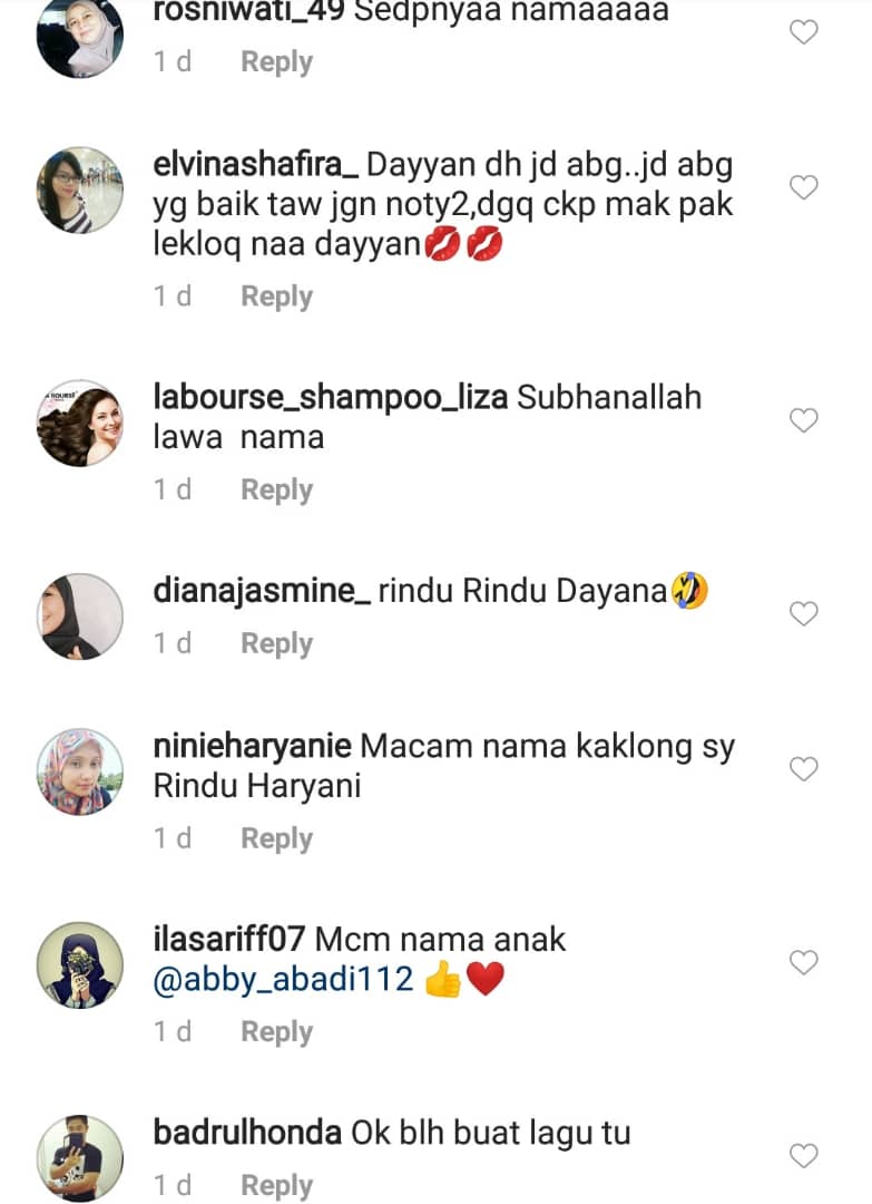 Uniknya Nama Rindu Dayyana. Black Pilih Nama Ringkas Untuk 