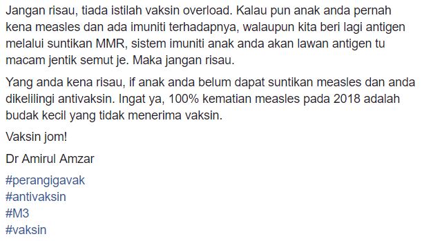 Measles Boleh Akibatkan Maut & Bengkak Otak. Ia Bukan